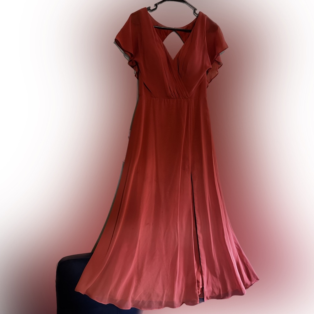 Azazie Bridesmaid’s Dress - Rust